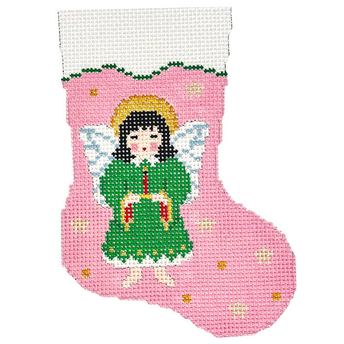 Angel on Pink - Mini Stocking