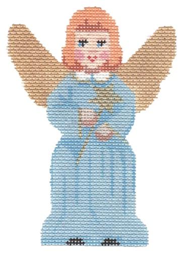Angel with Star in Blue