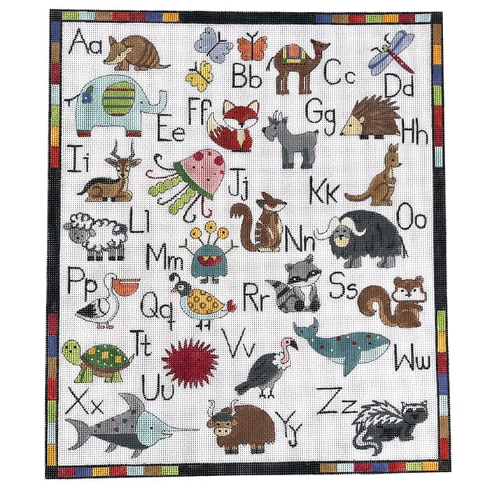 Animals Alphabet with Colorful Corners