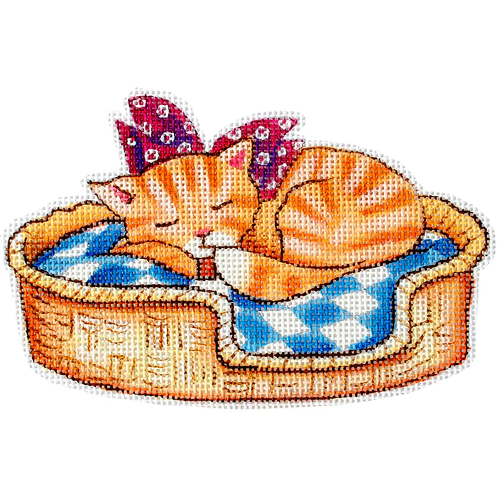 Animals: Kitty in a Basket