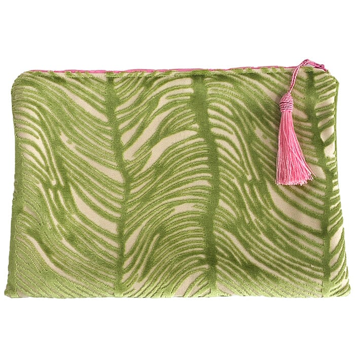Anna Clutch - Green Zebra
