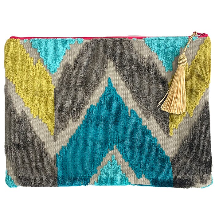 Anna Clutch - Multicolored Chevron