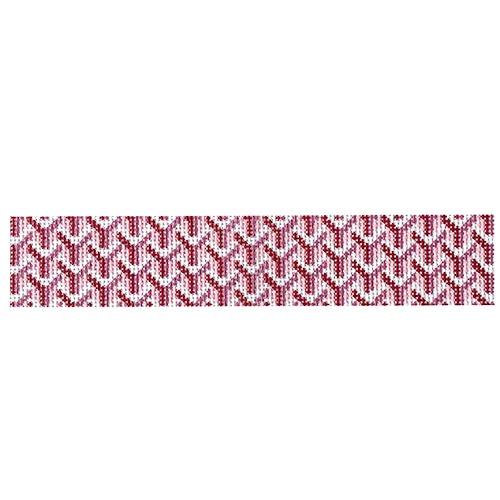 Pink Y Pattern Keychain