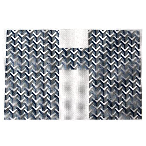 Y Pattern Clutch - Blue Front