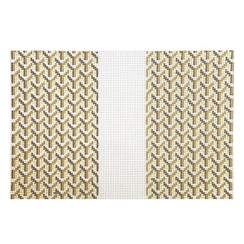 Y Pattern Clutch - Tan Back