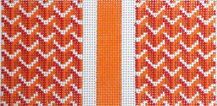Y Pattern Eyeglass Case Single - Orange