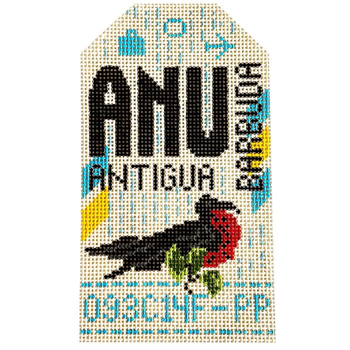 Antigua & Barbuda ANU Retro Travel Tag