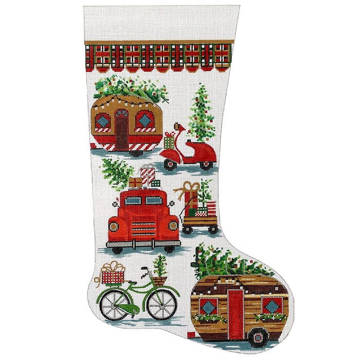 Antique Travel Stocking