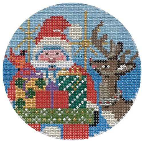 Santa & Reindeer Round