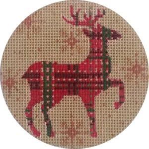 Red & Green Plaid Reindeer