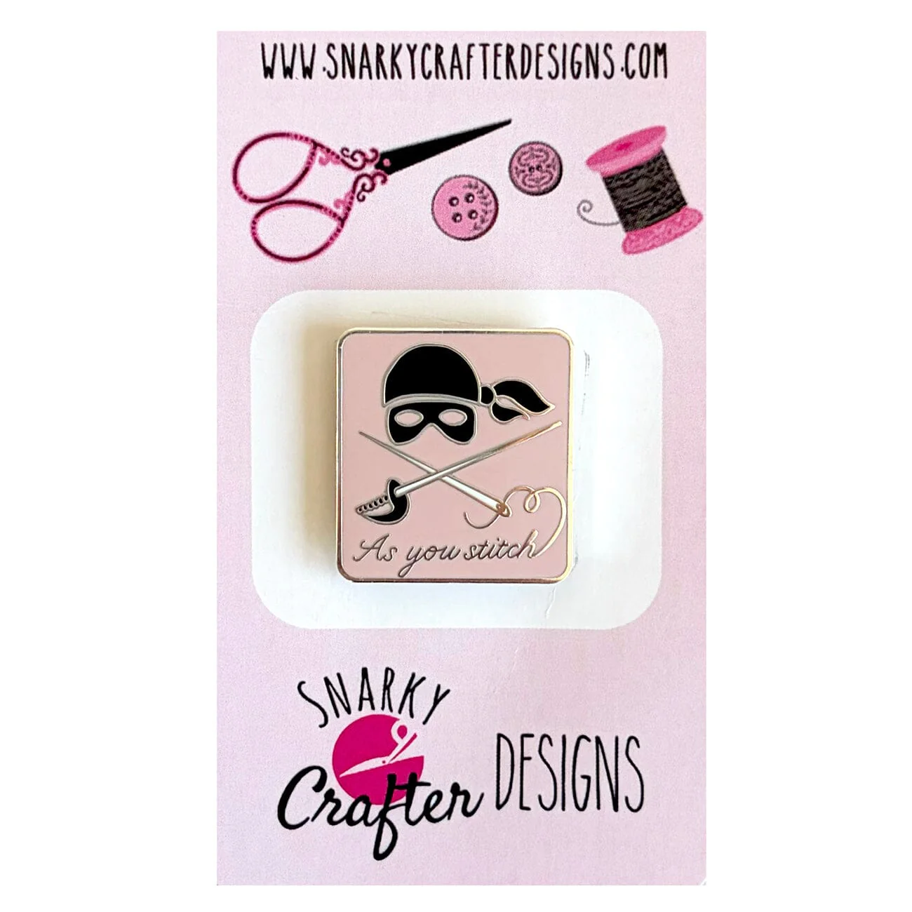 As You Stitch - PINK Needleminder