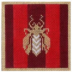 Bees Coaster Red