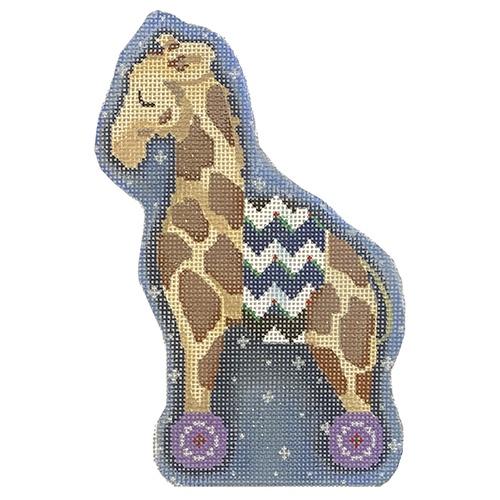 Tan Giraffe w/Chevron on Wheels