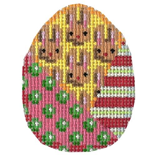 Dots, Bunnies, Stripes Patch Mini Egg