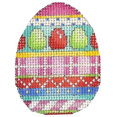 Eggs Plaid Stripes Mini Egg