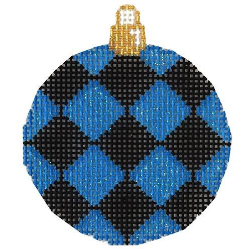 Harlequin Mini Ball Blue and Black