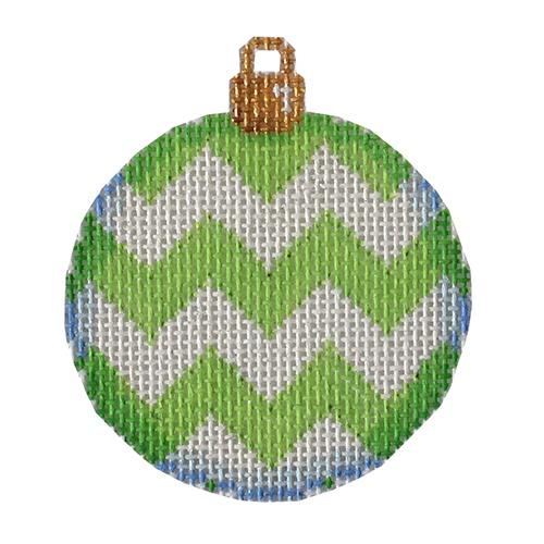 Lime Chevron Mini Ball