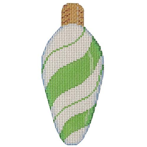 Lime Peppermint Swirl Light Bulb