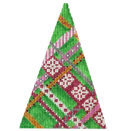 Pink Diagonal Weave Mini Tree