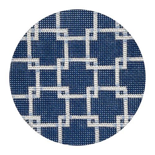 Square Lattice Round-Navy