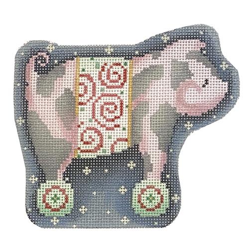 Spotted Pig w/Swirls on Wheels
