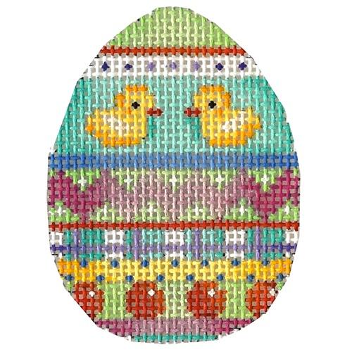 Ducks Chevron Stripes Mini Egg