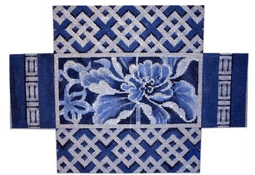 Blue / White Peony Brick Cover