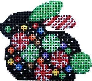 Peppermint Confetti Christmas Bunny