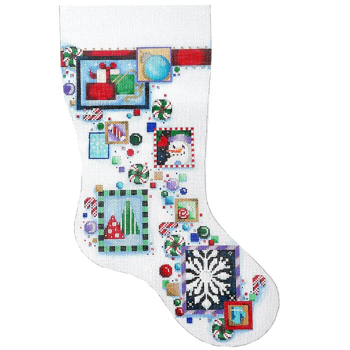 Snowman Confetti Stocking