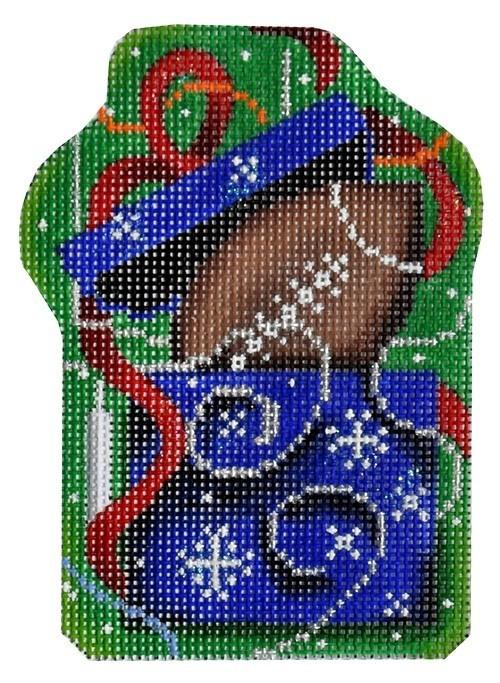 Football in Present Ornament