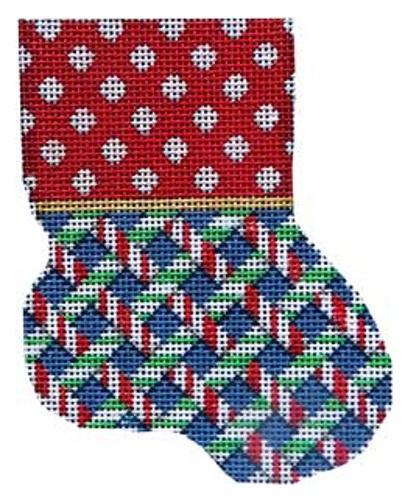 Dot / Peppermint Weave Mini Sock