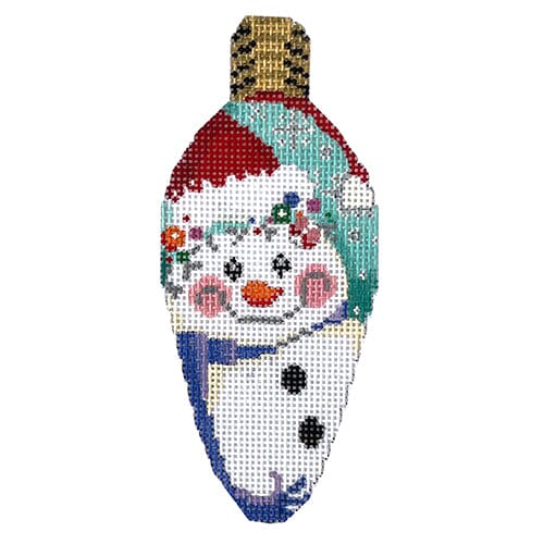 Cap Snowman Light Bulb