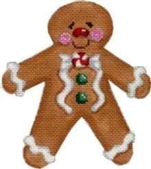 Gingerbread Boy / Green Buttons