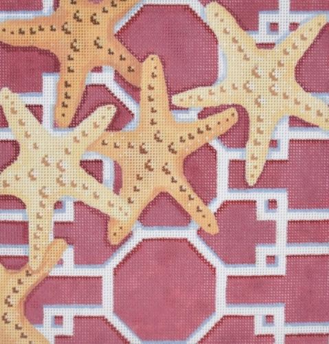 Starfish on Lattice in Pink