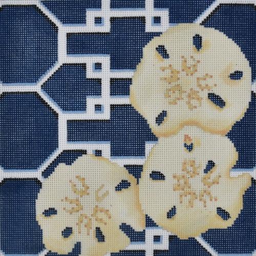 Sand Dollars on Lattice in Navy