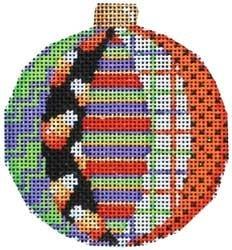 Candy Corn Patch Ball Ornament