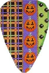Large Candy Corn - Plaid / Pumpkins / Dots