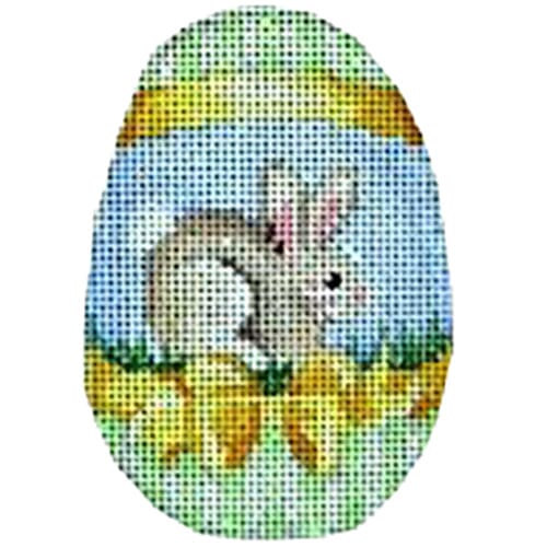 Tan Bunny / Yellow Bow Egg
