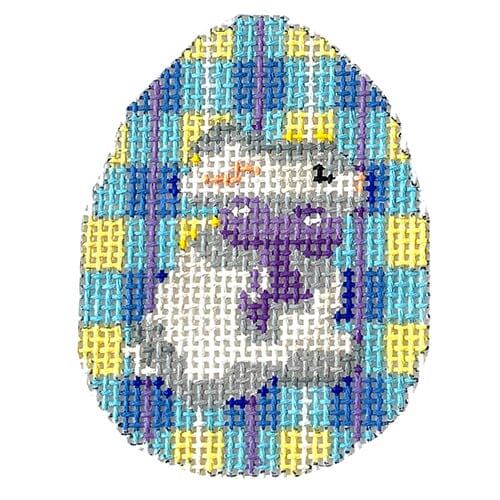 Bunny / Blue Plaid Mini Egg
