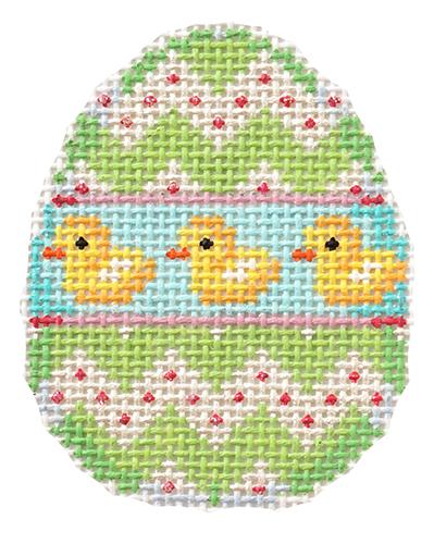 Lime Chevron / Ducks Mini Egg