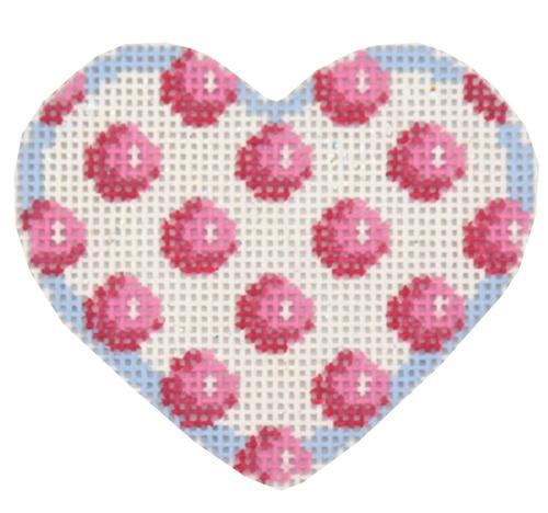 Pink Coin Dot Mini Heart