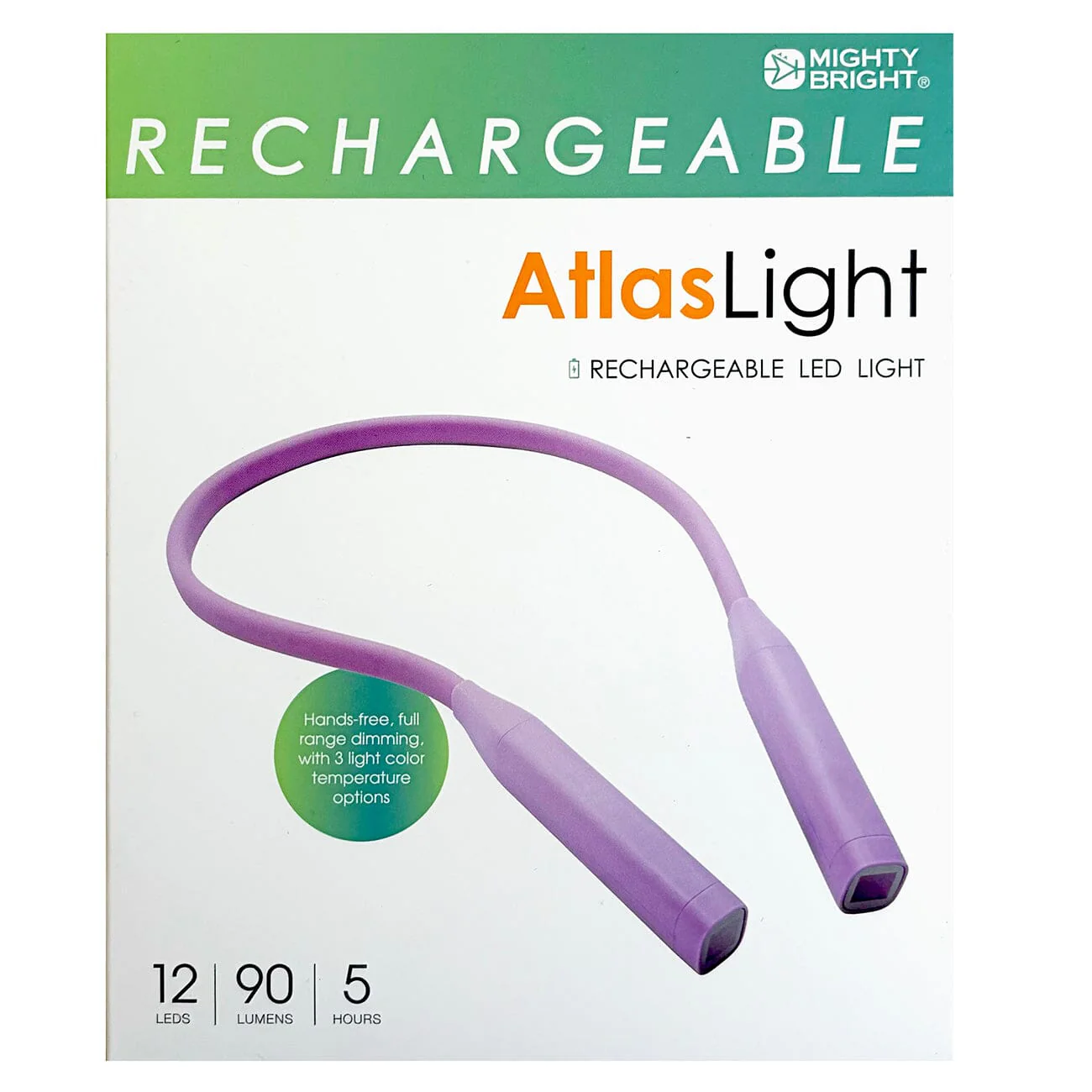 Atlas Rechargeable LED Neck Light - Lavender