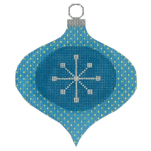 Atomic Star Ornament - Blue