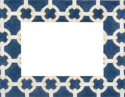 Cream / Navy Modern Link Frame