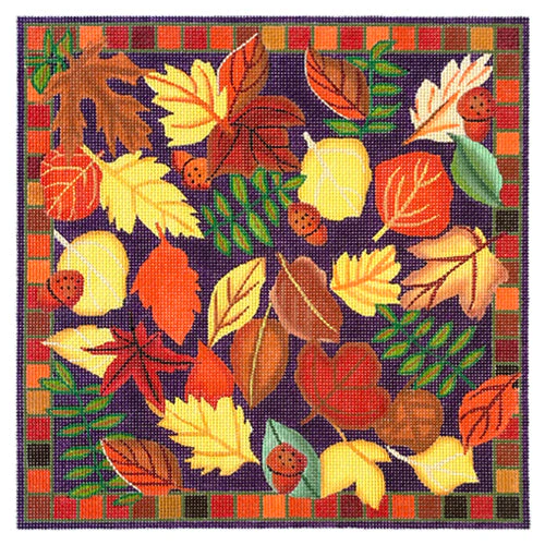 Autumn Leaves Pillow 13 mesh