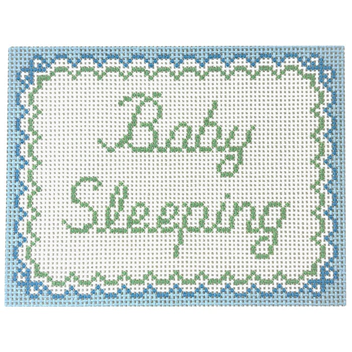 Baby Sleeping Blue Bows