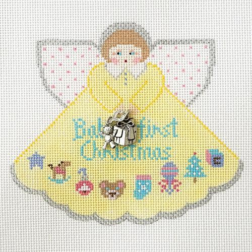 Baby's First Christmas Angel Yellow