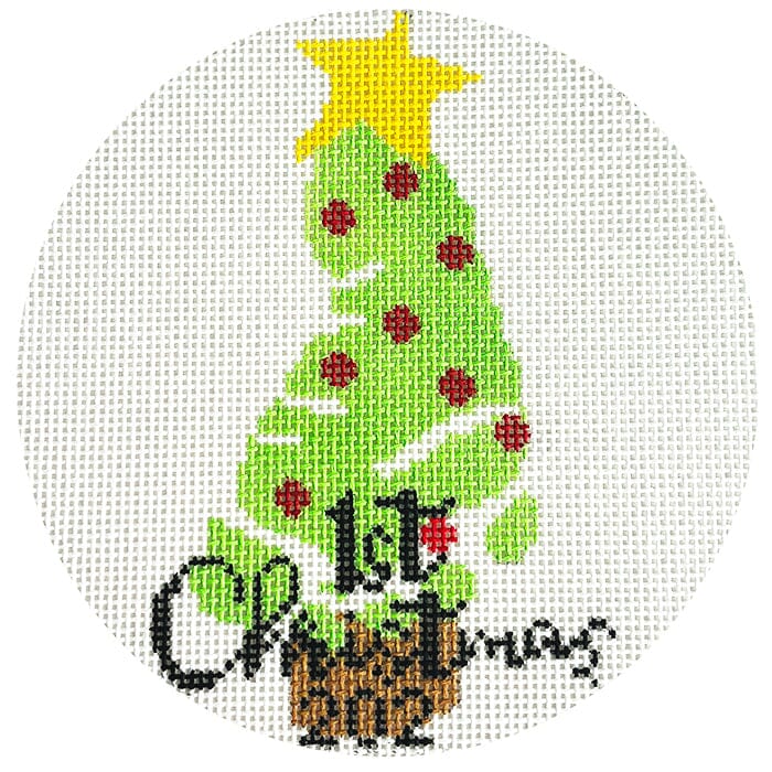 Baby's First Christmas Foot Ornament - Green