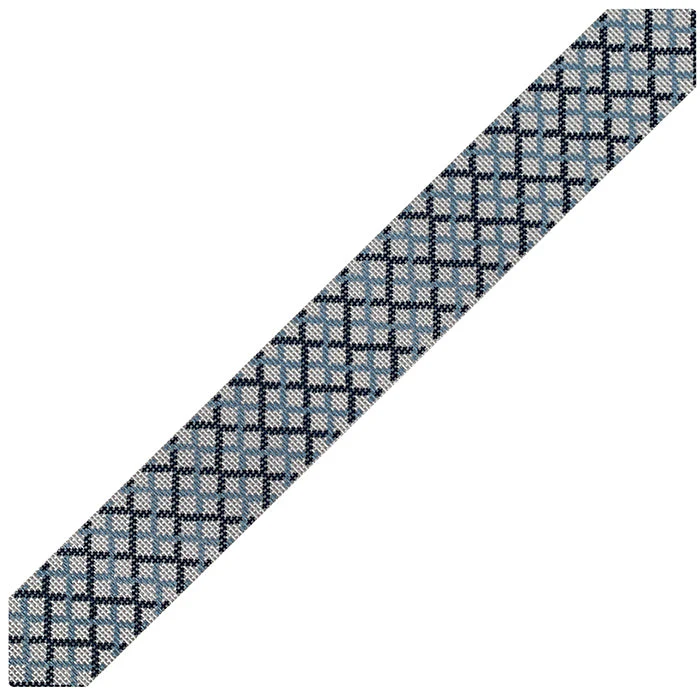 Bag Strap - Double Blue Lattice