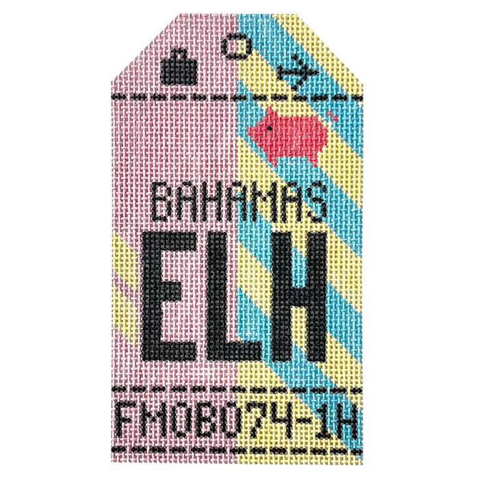 Bahamas ELH Retro Travel Tag